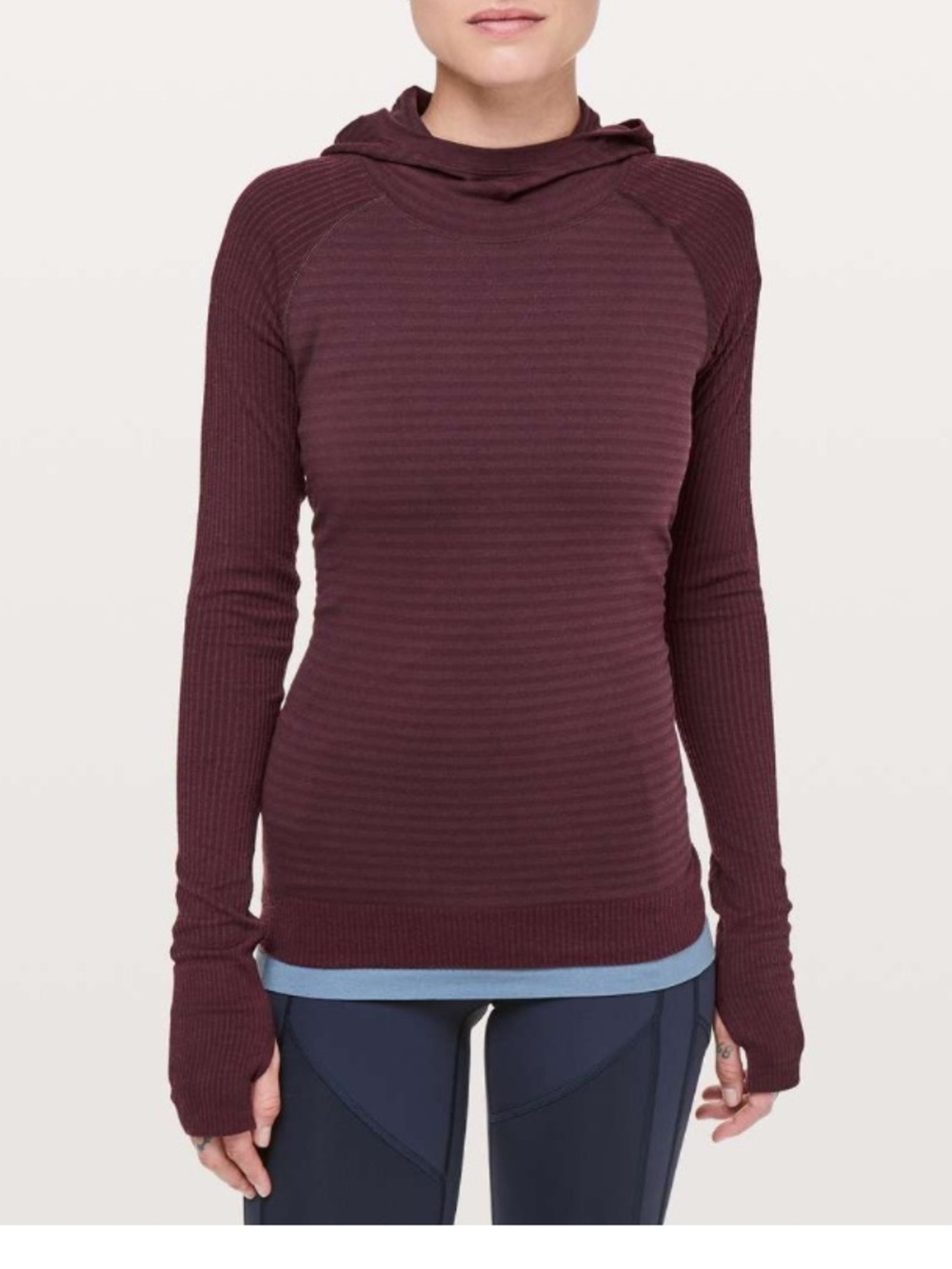 lululemon athletica Women's Keep the Heat Lightweight Hoodie Sweater - Burgundy